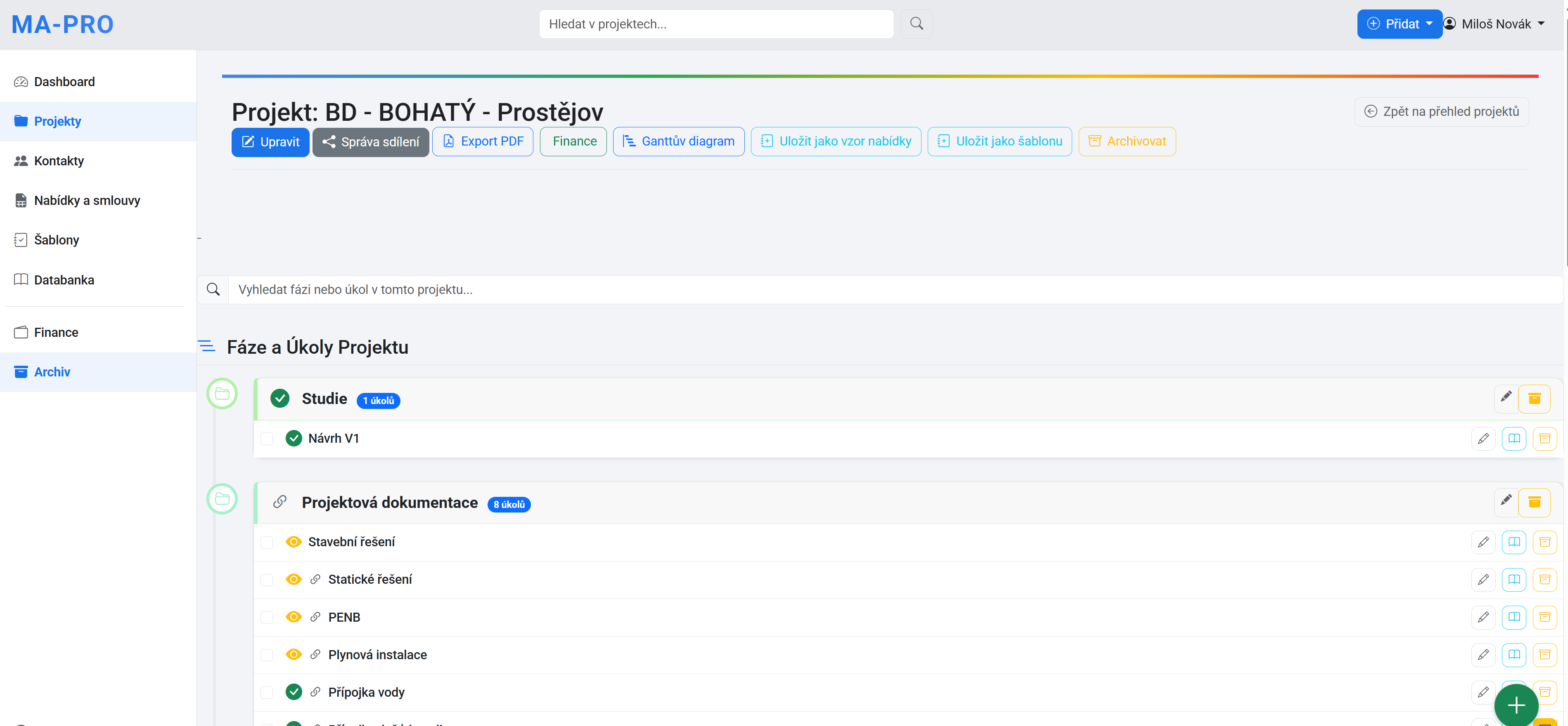 Obrázek pro správu projektů